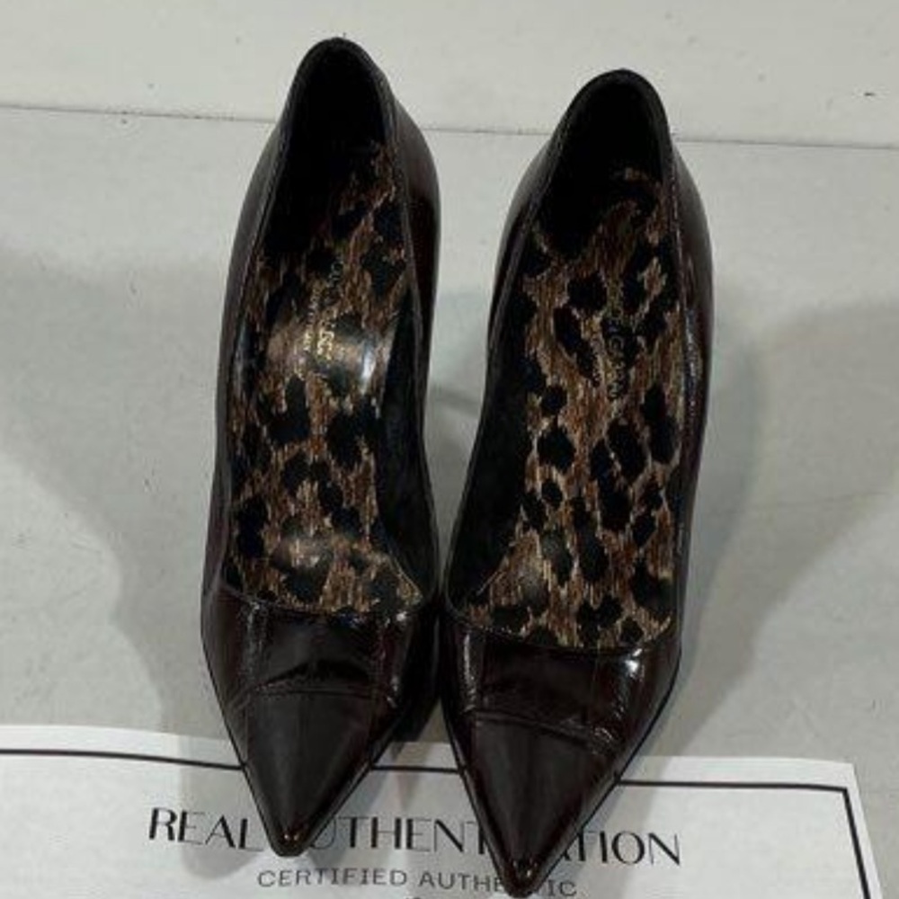 Women’s Dolce & Gabbana Dark Brown Leather High Heels Size 39